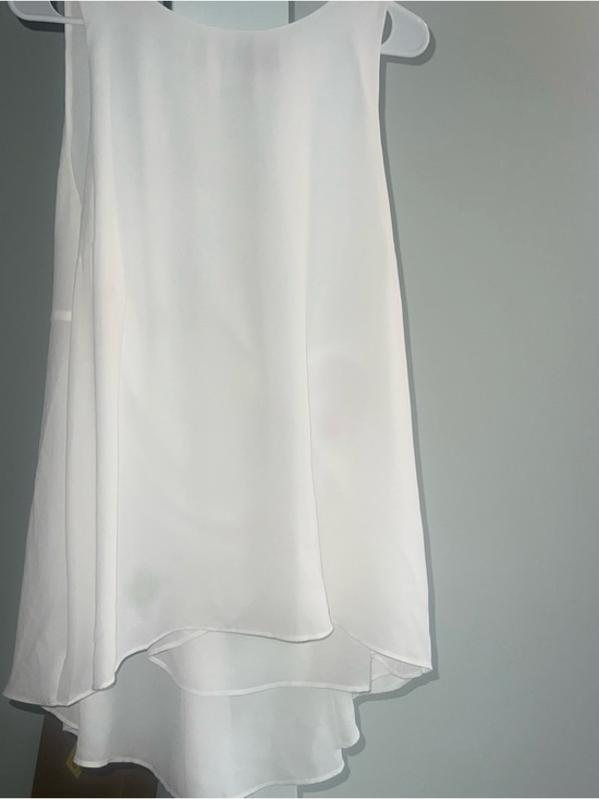 Vince Camuto Tops - Vince  camuto Sheer And Flowy Buttercream Top Size L NWT